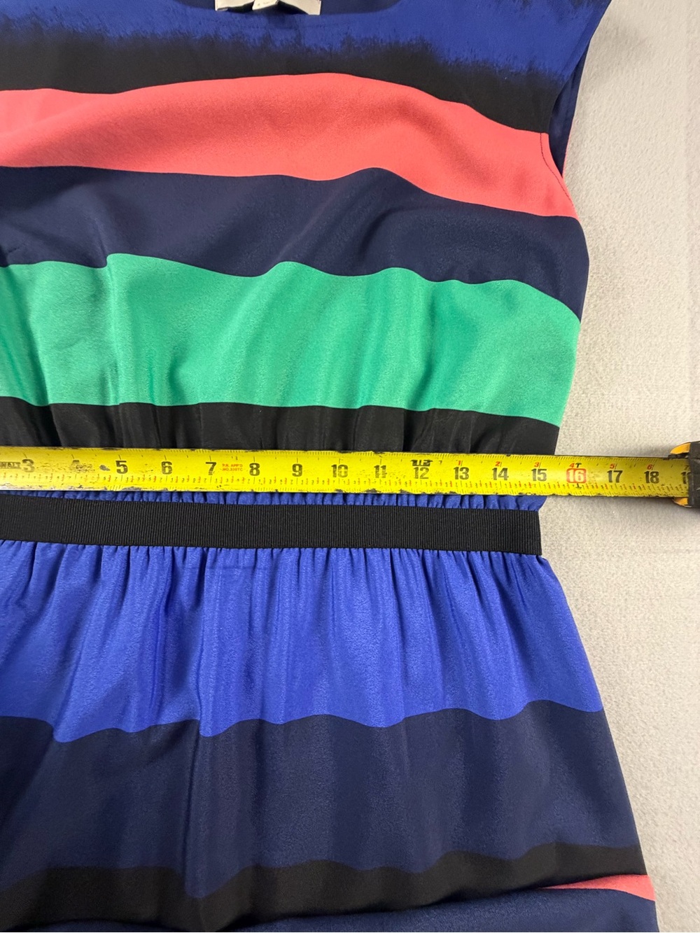 LOFT Colorblock Dress in Navy, Bright Blue & Coral - Picture 3 of 7